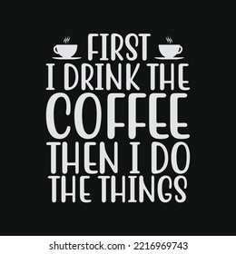 Diseño divertido de camisetas de café con regalo