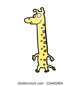 personaje de caricatura de girafa graciosa
