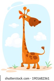 Gracioso diseño de dibujos animados. Ilustración de vectores aislada