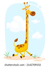 Gracioso diseño de dibujos animados. Ilustración de vectores aislada