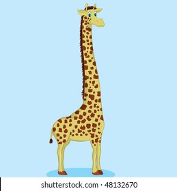funny giraffe illustration