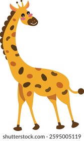 Funny Giraffe with a Playful Expression