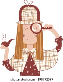 1,882 Girl detective cartoon Images, Stock Photos & Vectors | Shutterstock