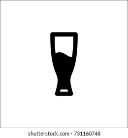 Funny Glass Glyph Icon Vector