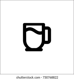 Funny Glass Line Icon Vector