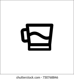 Funny Glass Line Icon Vector