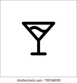 Funny Glass Line Icon Vector