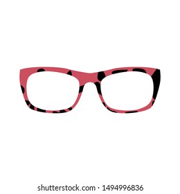 Funny Glasses icon template color editable. Glasses symbol vector sign isolated on white background. Simple logo in eps 10 for graphic and web design. Vector illustration.