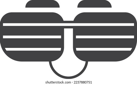 funny glasses illustration in minimal style isolated on background