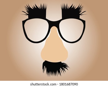 Funny glasses vector created can be used anywhere easily.