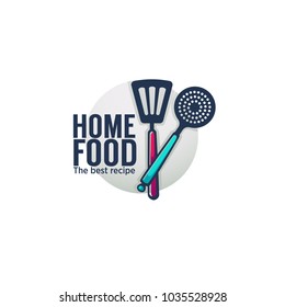 Funny And Glossy  Home Food And Cooking Logo, Emblem And Symbol