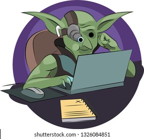 Funny goblin programmer