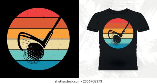 Funny Golf players golfer Retro Vintage Golfing T-shirt Design
