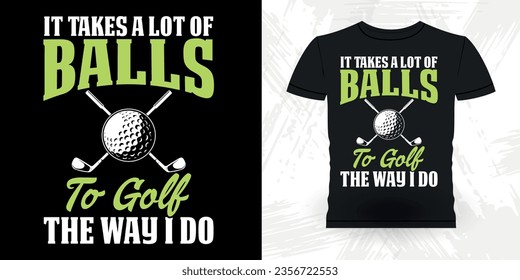 Funny Golf Players Golfer Retro Vintage Golfing T-shirt Design