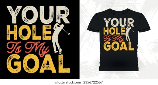 Funny Golf Players Golfer Retro Vintage Golfing T-shirt Design