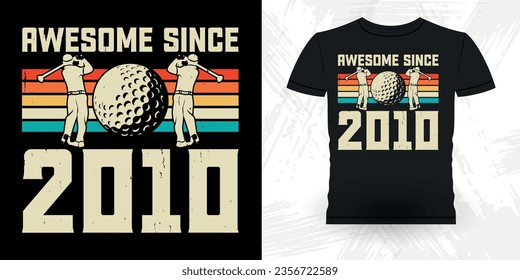 Funny Golf Players Golfer Retro Vintage Golfing T-shirt Design