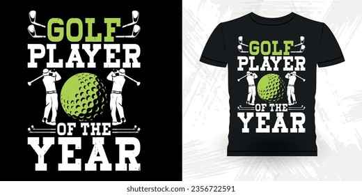 Funny Golf Players Golfer Retro Vintage Golfing T-shirt Design