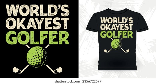 Funny Golf Players Golfer Retro Vintage Golfing T-shirt Design