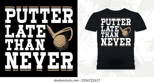 Funny Golf Players Golfer Retro Vintage Golfing T-shirt Design