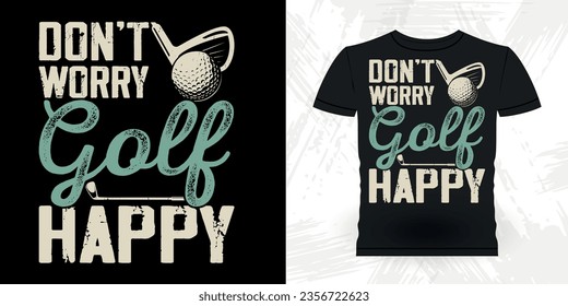 Funny Golf Players Golfer Retro Vintage Golfing T-shirt Design