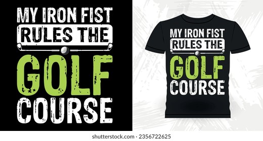 Funny Golf Players Golfer Retro Vintage Golfing T-shirt Design