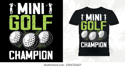 Funny Golf Players Golfer Retro Vintage Golfing T-shirt Design