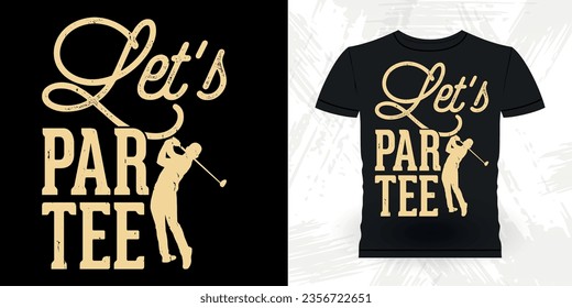 Funny Golf Players Golfer Retro Vintage Golfing T-shirt Design