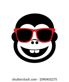 funny gorilla with glasses