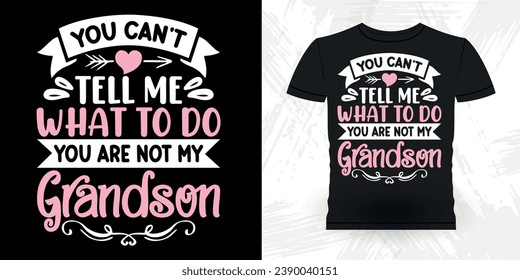 Funny Grandma Vintage Mother's Day T-shirt Design