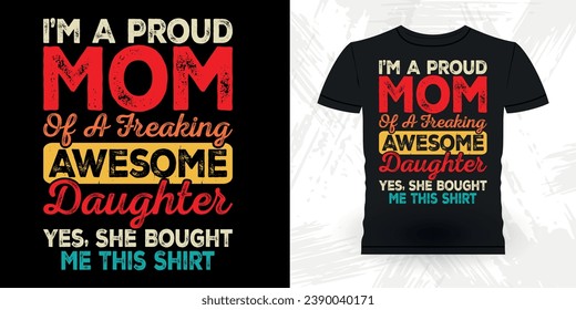 Funny Grandma Vintage Mother's Day T-shirt Design