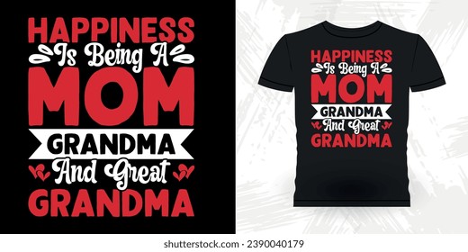 Funny Grandma Vintage Mother's Day T-shirt Design