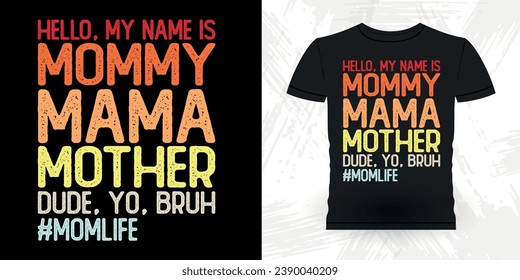 Funny Grandma Vintage Mother's Day T-shirt Design