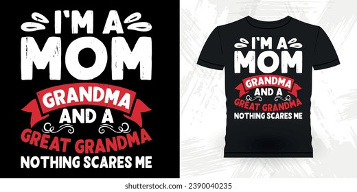 Funny Grandma Vintage Mother's Day T-shirt Design