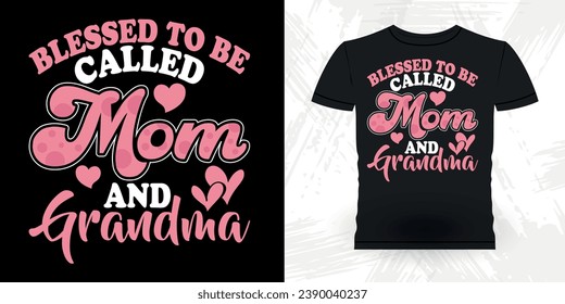 Funny Grandma Vintage Mother's Day T-shirt Design