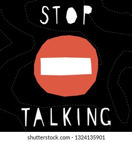 Funny graphic card template. Abstract creative modern illustration for design poster, card, invitation, bag print, shop advertising etc. 