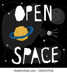 Funny graphic card template. Abstract creative modern illustration for design poster, card, invitation, bag print, shop advertising etc. 