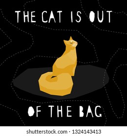 Funny graphic card template. Abstract creative modern illustration for design poster, card, invitation, bag print, shop advertising etc. 