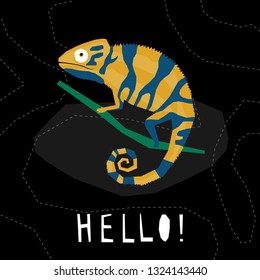 Funny graphic card template. Abstract creative modern illustration for design poster, card, invitation, bag print, shop advertising etc. 