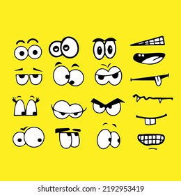 Funny Graphics Eye Cartoon Character 