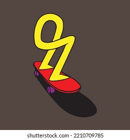 Funny Graphics Foot Skaters Illustration, symbol, design, isolated style, sign, icon, vector, letter, logo, art, flat concept, shape, set, type, fashion, alphabet, fitness, sport, extreme