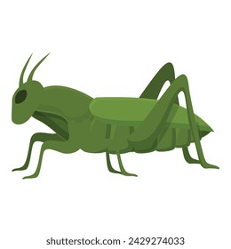 Funny grasshopper icon cartoon vector. Mascot fly insect. Bug nature