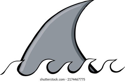 funny gray shark fin with uncle shark text