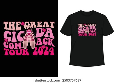 Funny The Great Cicada Comeback Tour 2024 Quote Groovy, this is great for The Great Cicada Comeback Tour 2024, this saying will get laughs and your best friends will love it. Funny Cicada humor design