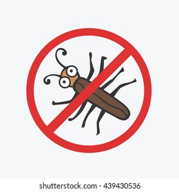 funny green beetle. Flat icons for your design