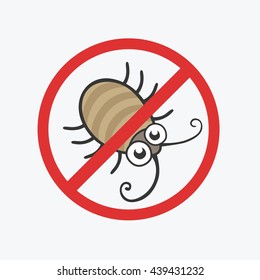 funny green beetle. Flat icons for your design