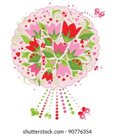 Funny greeting bouquet