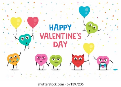 funny greeting card Happy Valentine's day