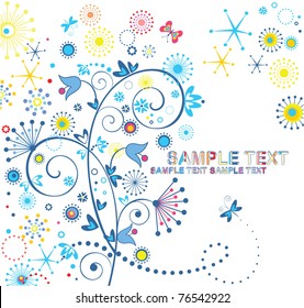 Funny greeting postcard