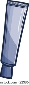 Funny grey brightener grey packaging cartoon illustration.