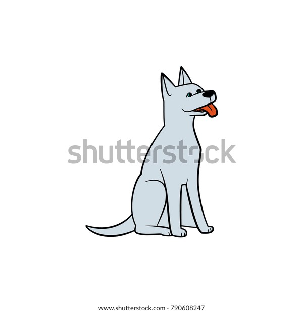 grey house dog